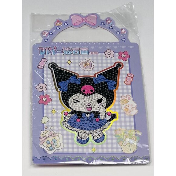 Sanrio Hello Kitty KUROMI 7"x5.5" Diamond Painting DIY Craft Kit Purple NIP NEW - Picture 1 of 2